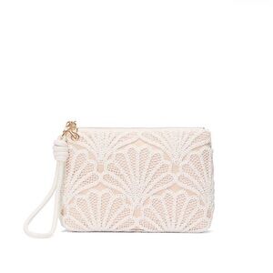 Victoria Secret Shell Crotchet Wristlet Pouch